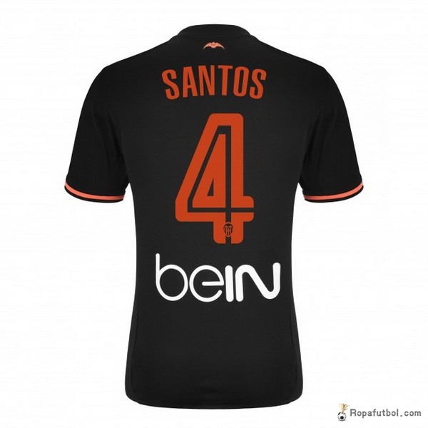 Camiseta Valencia Replica Segunda Ropa Santos 2016/17 Negro